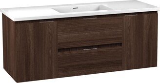 Conques 48 in. Bath Vanity Set with White Top and Basin