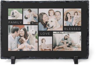 Slate Plaques: Family Sentiments Gallery Slate Plaque, 7.5X11.5, Multicolor