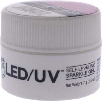 T3 Self Leveling Sparkle Gel - Barbie Glitter by Cuccio Pro for Women - 0.25 oz Nail Gel