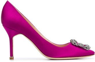 Hangisi 90mm jewel buckle pumps