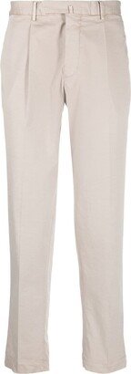 Stretch-Cotton Tapered Trousers-AJ