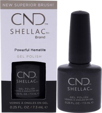 Shellac Nail Color - Powerful Hematite by for Women - 0.25 oz Nail Polish