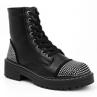 Women's Kalina Studded Combat Boots