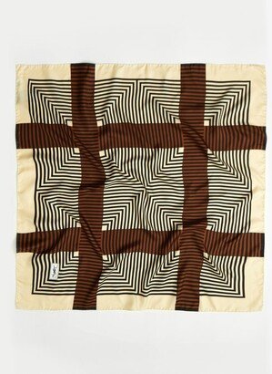 Geometric-print Silk-twill Scarf