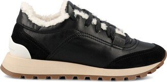 Shearling Lace-Up Sneakers