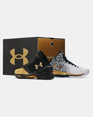 Unisex Curry 1 + Curry 2 Retro 'Back-to-Back MVP' Pack Basketball Shoes