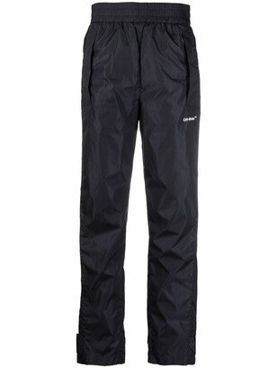 high-waisted Diag track pants