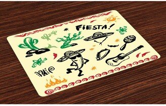 Mexican Place Mats, Set of 4