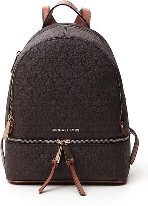 Rhea Monogrammed Medium Logo Backpack