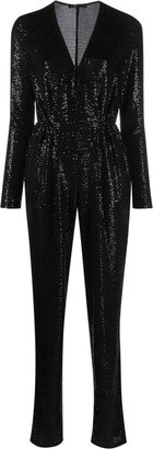 Sequin-Embellished Jumpsuit