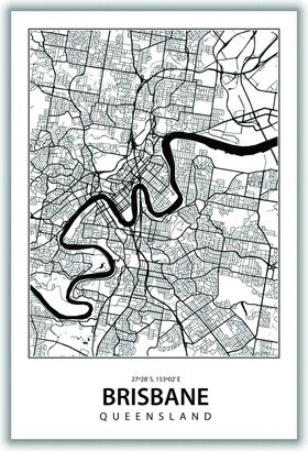 Stanley Print House Map Of Brisbane