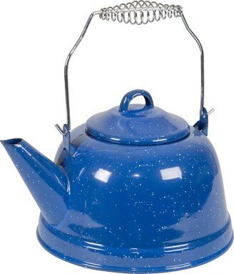 2.6 QT Kiln Hardened Enamel Tea Kettle - Blue