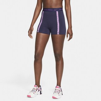 Women's Pro Dri-FIT High-Waisted 3 Shorts in Purple