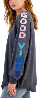 Juniors' Good Vibes Sweatshirt