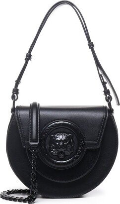 Logo-Plaque Chain-Linked Crossbody Bag-AF