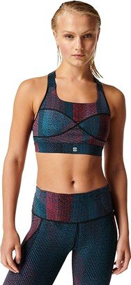 Power Medium Impact Sports Bra (Black City Lights Print) Women's Lingerie