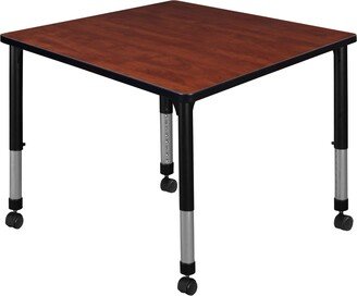 Regency Kee Height Adjustable Mobile Square Classroom Table