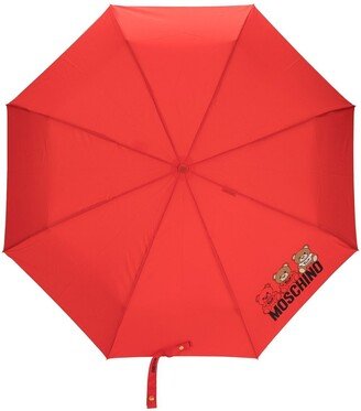 Teddy logo-print umbrella