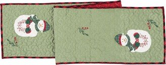 Holly Snowman Table Runner