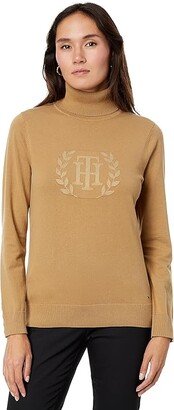 Crest Turtleneck Sweater (Tigerd Eye Multi) Women's Sweater