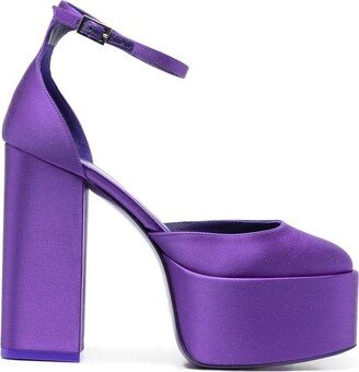 Dalilah satin platform sandals