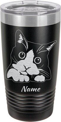 Cat Tumbler Personalized | Lover Travel Tumbler, Kitty Gift, Lady Gift For Her, Him