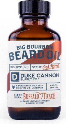 Duke Cannon Supply Co. Duke Cannon Big Bourbon Beard Oil - Bourbon Oak Barrel Scent - Beard Oil for Men - 3 fl. oz