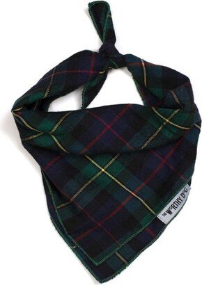 The Worthy Dog MacLeod Tartan Paid Cassic Square Tie-On Bandana - Back Muticoored - L