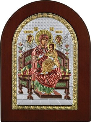 Byzantine Silver Orthodox Icon Virgin Mary Greek Orthodox Byzantine Birthday, Name-Day Gift Baptism Home-AA