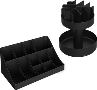 Coffee Condiment and Snack Organizer, Home, Office, Breakroom, Black