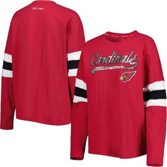 Women's Cardinal Arizona Cardinals Justine Long Sleeve Tunic T-shirt