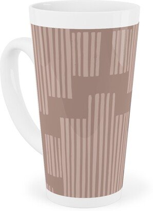 Mugs: Step Into It - Dusty Rose Tall Latte Mug, 17Oz, Pink