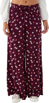 Juniors' Ninette Floral Wide-Leg Pull-On Pants, Created for Macy's