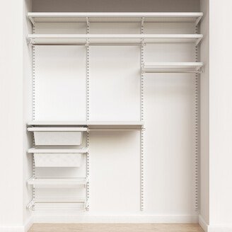 Elfa Decor 6' Reach-In Closet White and White