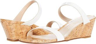 Aleena 50 Wedge (White) Women's Shoes