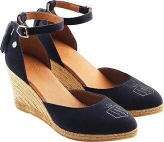 Fairfax and Favor Monaco Wedge (Navy) Women's Shoes