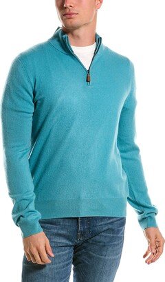 Mette Cashmere 1/4-Zip Mock Sweater-AA