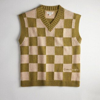 Checkerboard Sweater Vest