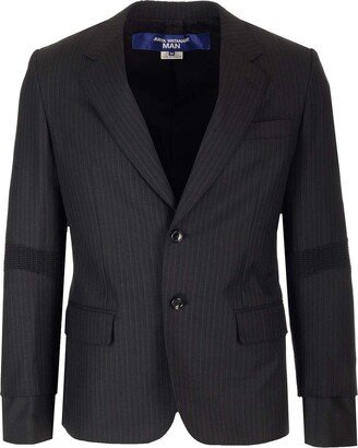 Single-Breasted Striped Blazer