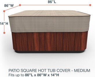 Budge StormBlock™ Mojave Black Ivory Square Hot Tub Cover Multiple Sizes