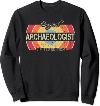 Awesome Archaeologist Profession Design Vintage Job Title Worker Funny Archaeologist Sweatshirt