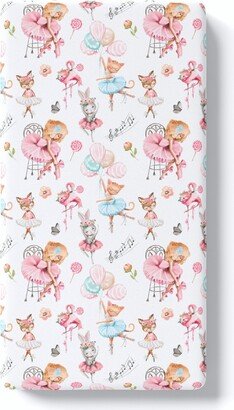 Honey Lemonade Super Soft Fitted Crib Sheet - Ballerinas