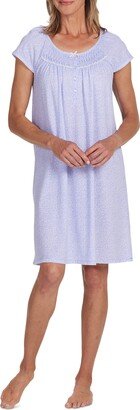 Women's Printed Short-Sleeve Nightgown