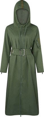 Dref by D Helene Hooded Trench Coat - Evergreen