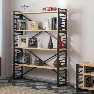 4 Tier Free Standing Bookshelf H 58