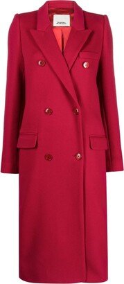 Enarryli double-breasted wool-blend coat