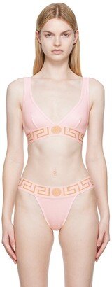 Pink Greca Border Bralette