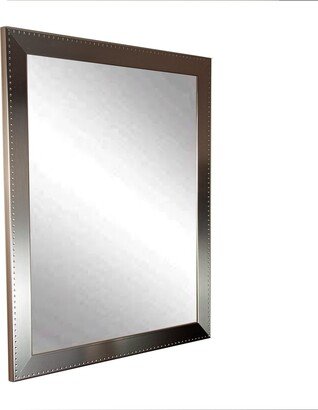 BrandtWorks Simple Rivet Wall Mirror - Silver