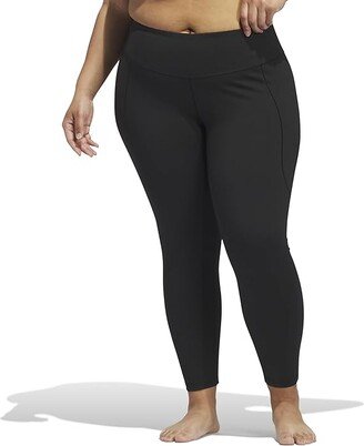 Plus Size Studio 7/8 Tights (Black) Women's Clothing