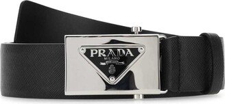 Triangle Logo Plaque Buckle Belt